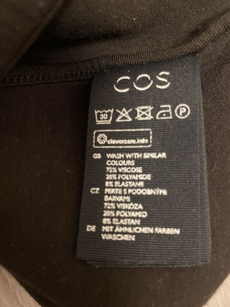 COS marynarka  38/m gorzka czekolada czarna wiskoza damska