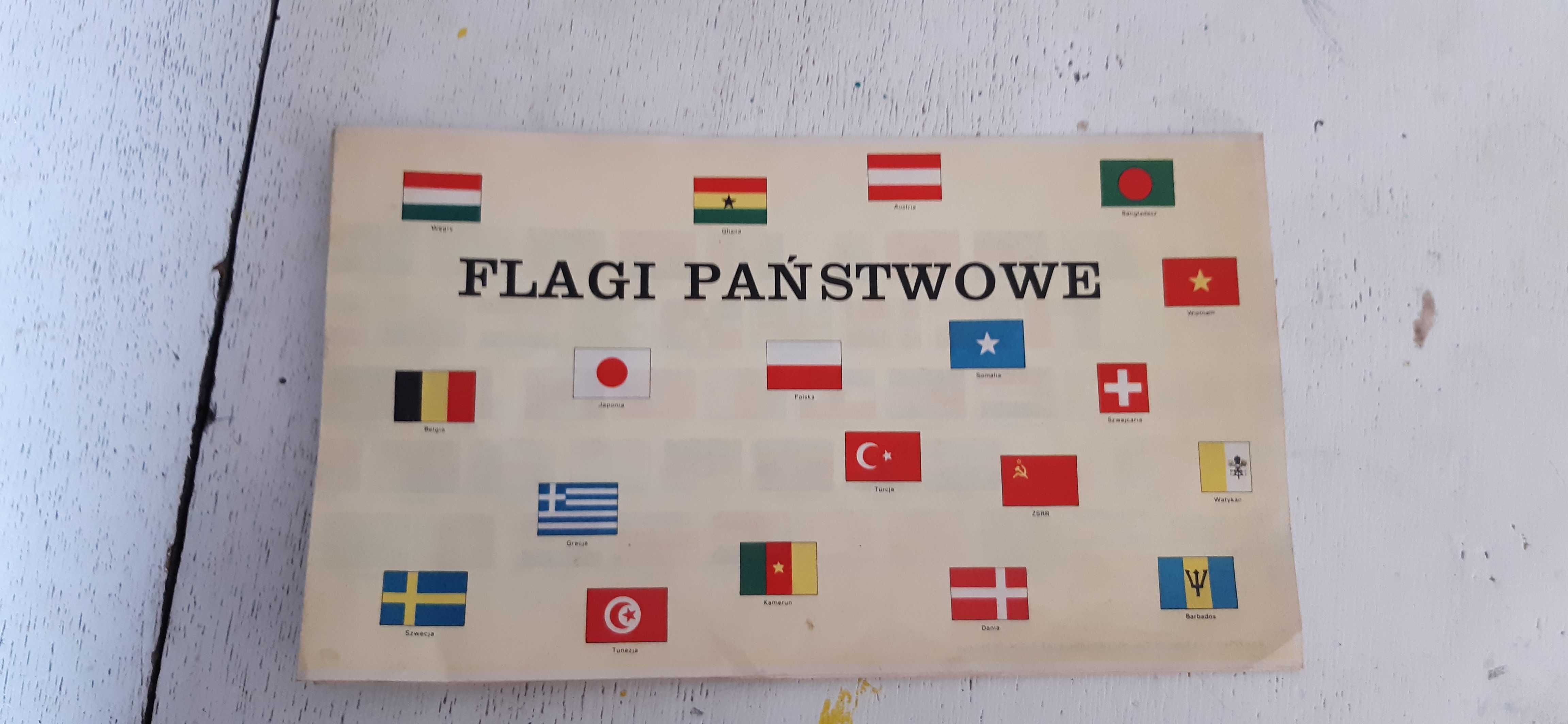 flagi państwowe, plan lekcji 1985rok, gratka dla kolekcjonerów prl