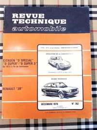 Revue technique automobile 362 - Citroen DS/Renault 20