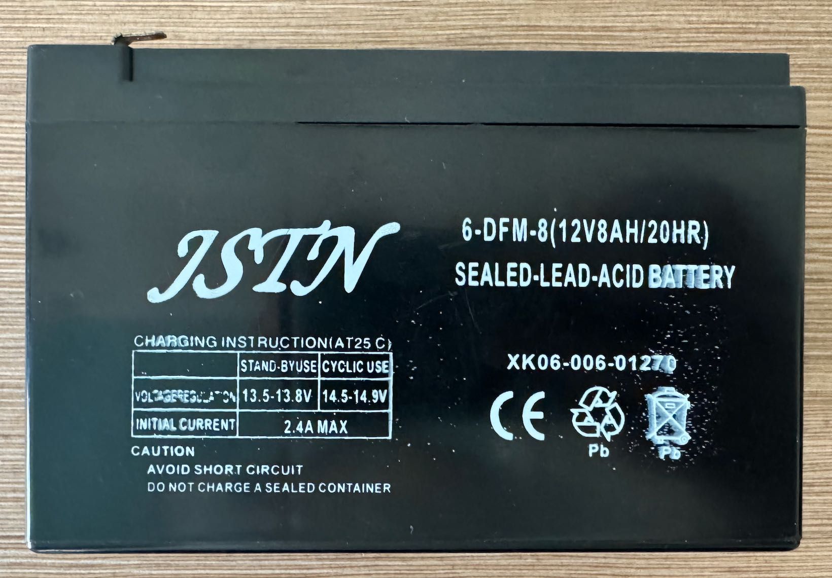 Аккумулятор для ИБП 12V 8AH