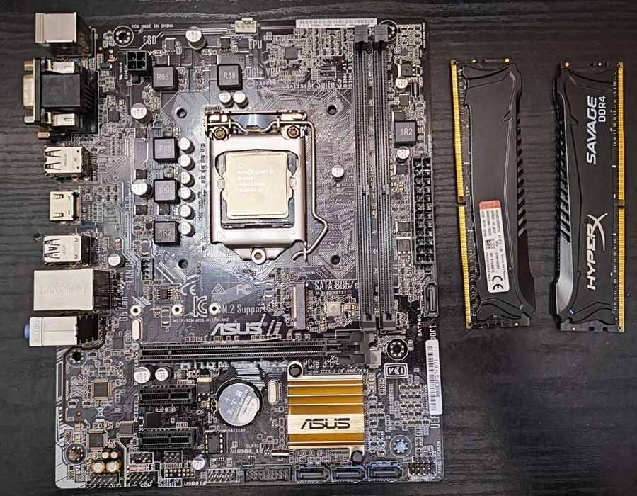 Комплект Core i5 6600 + ASUS H110M-A/M.2 + HyperX 16 GB (2x8GB) DDR4