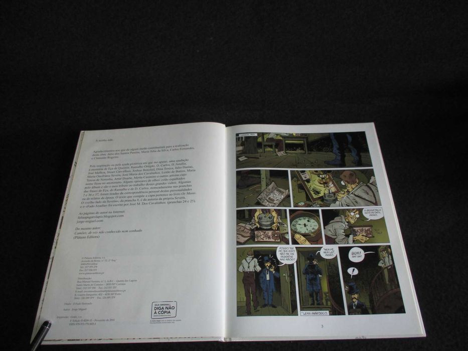 Livro BD O Fado Ilustrado Jorge Miguel