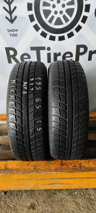 БЕЗ ПРЕДОПЛАТ/Резина/Колеса Michelin 195 65 R15 91T Зима №99