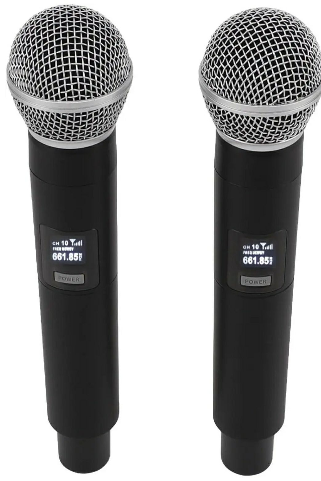 Беспроводная микрофонная система Recording Vocal Microphone Два ручных