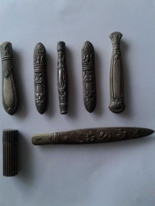 Conjunto de 7 Agulheiros em prata