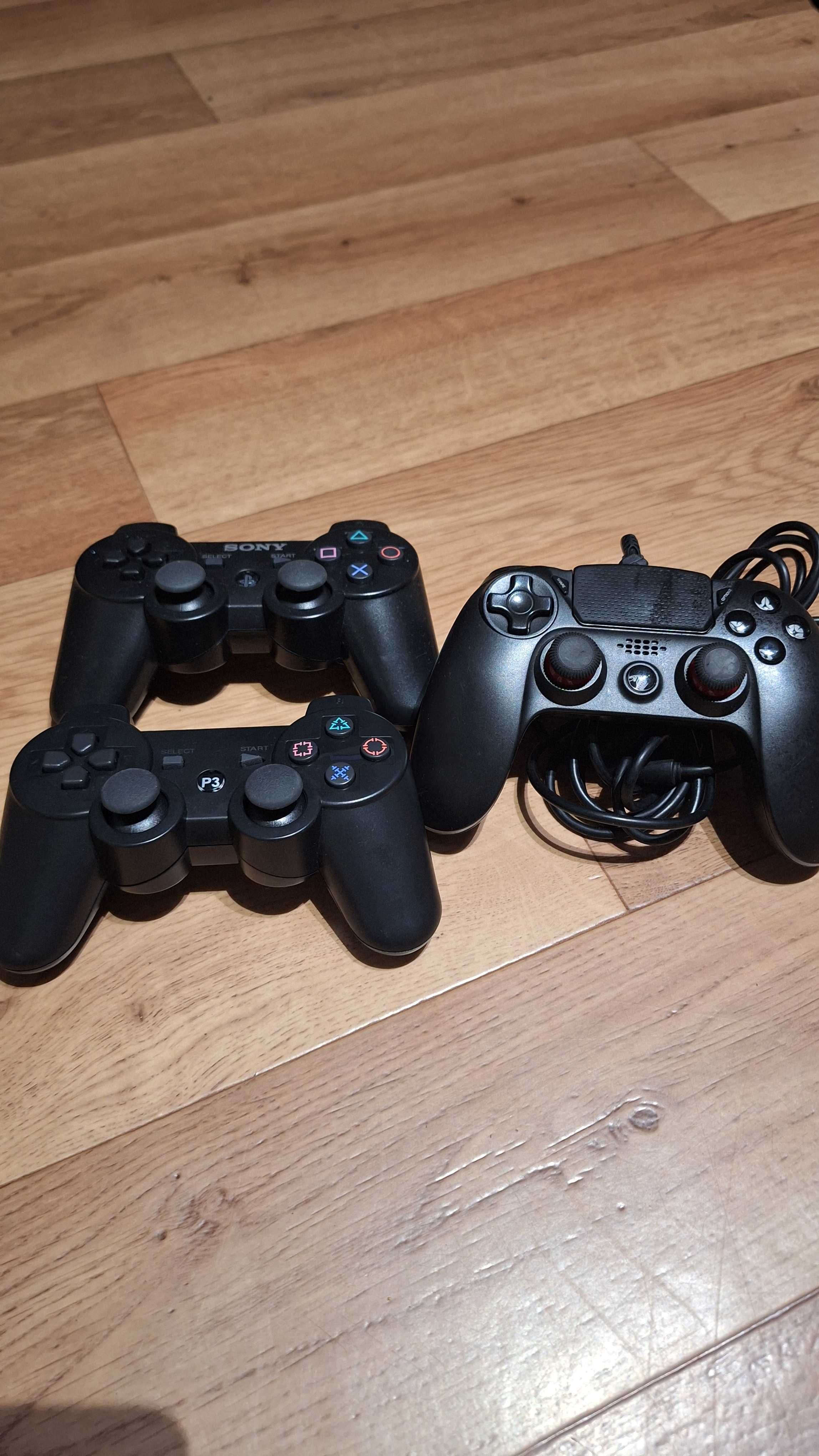 Pady bezprzewodowe przewodowe do ps3 sony playstation 3 Mega Komplet