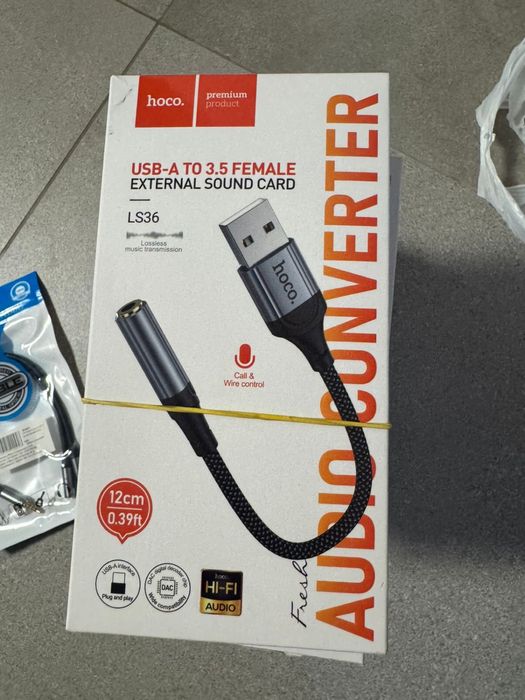 внешняя звуковая карта UGREEN USB External Sound Card LS36, Borofone