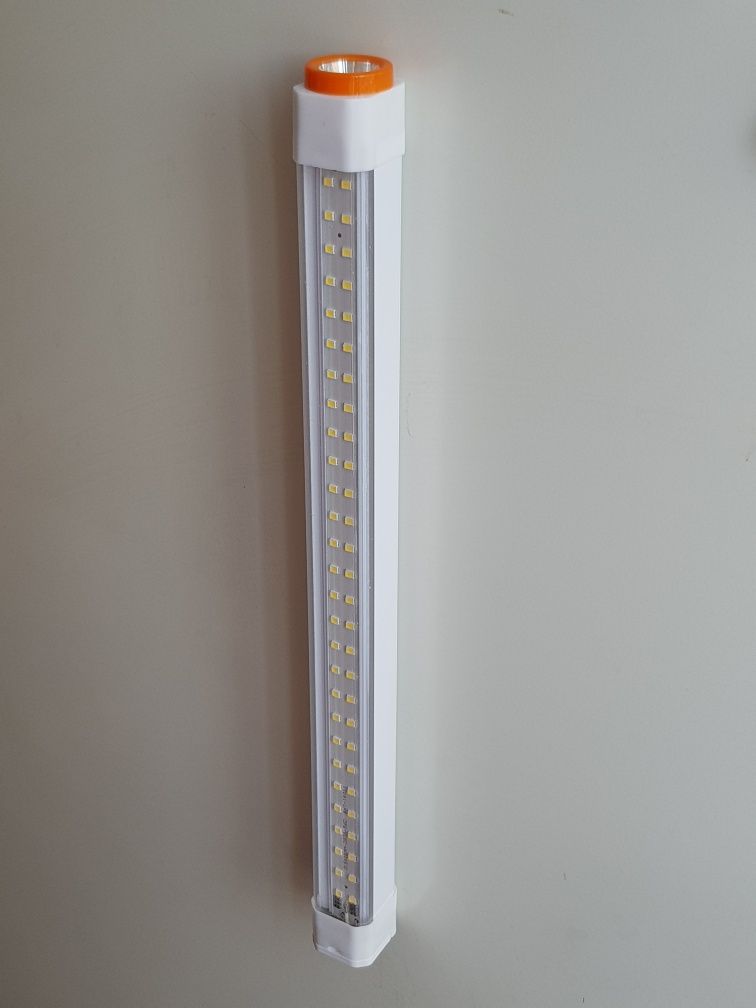 Лампа на магнітах яскрава 25см 38 LED акумулятор 18650 300