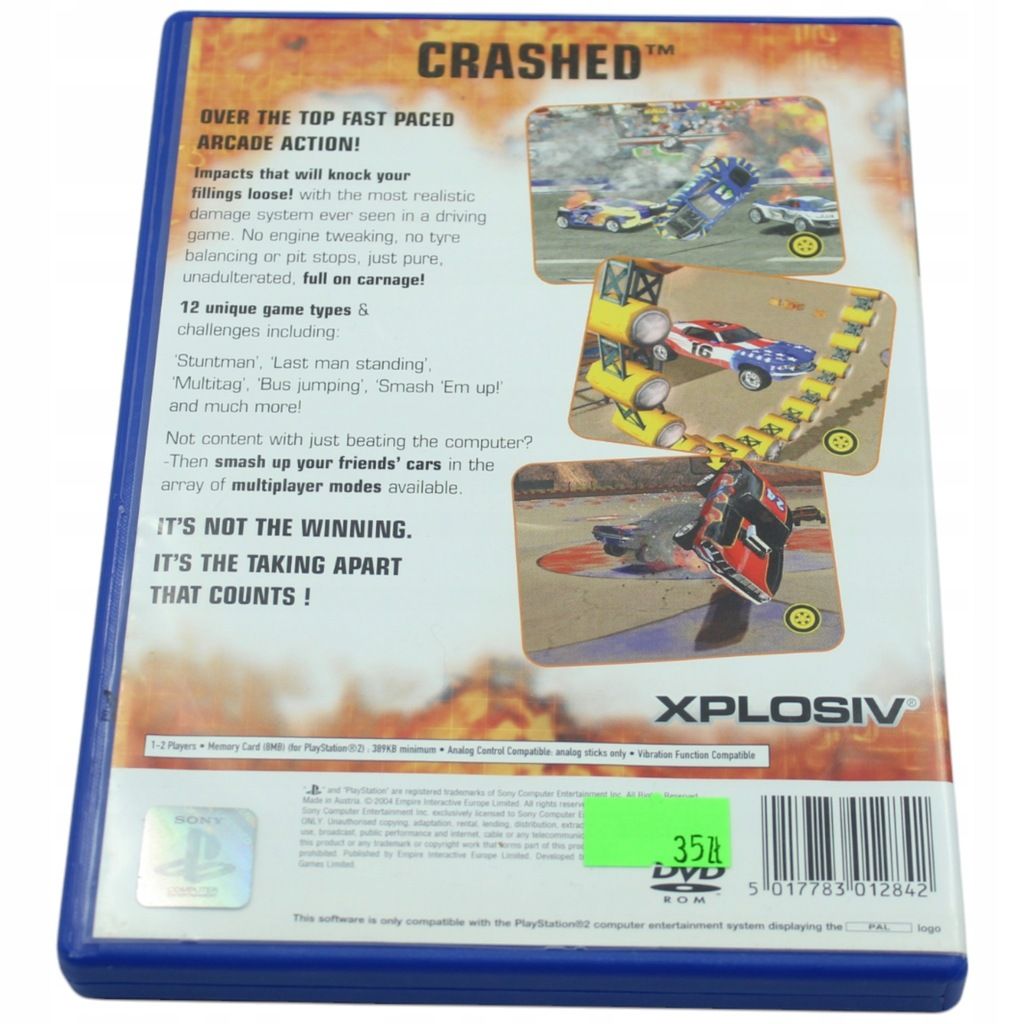 Crashed PlayStation 2 PS2