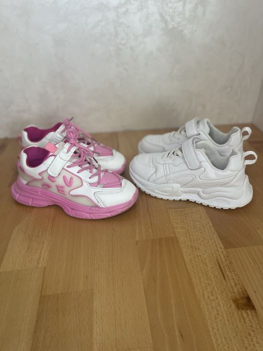 Кроси кросівки дитячі рожеві білі