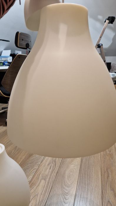 Lampy dwie biale ikea melodi żarówki system bezprzewodowy sterowania