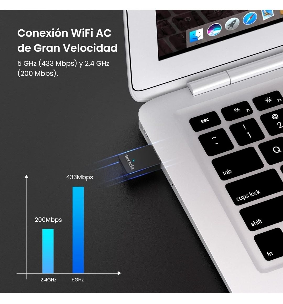 Adaptador Tenda USB para Wifi AC