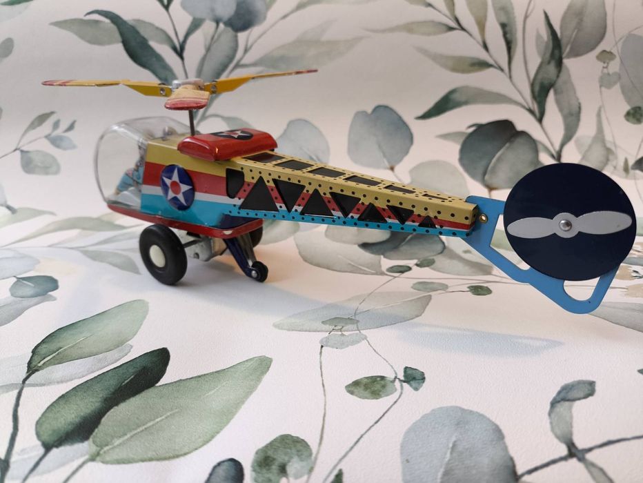 Metalowa zabawka Tin Toy Helikopter MF334, nowa, pudełko, unikat