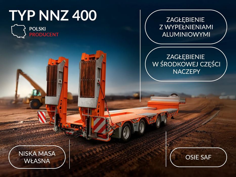 PALEX - NNZ 400  Polski producent naczepy niskopodwoziowej  NNZ 400  - Opcja wynajmu