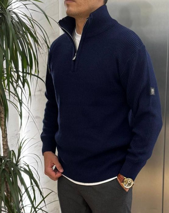 ТОП 5 ЦВЕТОВ Мужской Свитер на стойке Hugo Boss (S-XXL)