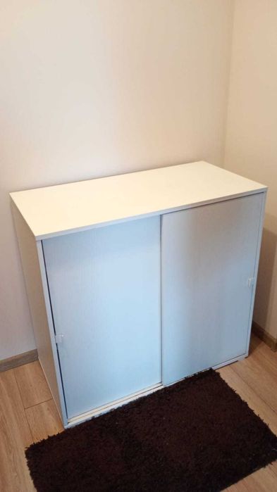 szafka ikea, biala, rozsuwana, super do biura/domu, możliwy transport