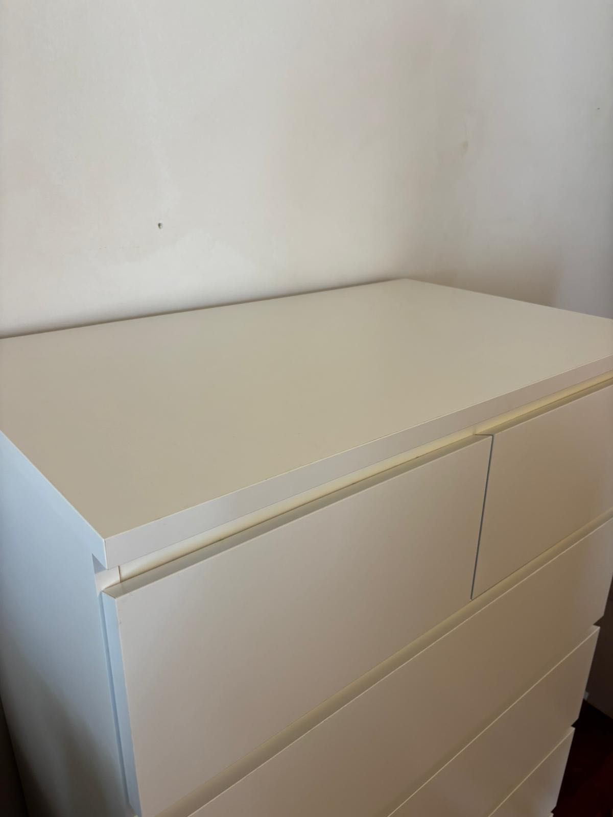 Cómoda MALM 6 Gavetas – Branca, 80x123 cm (IKEA)