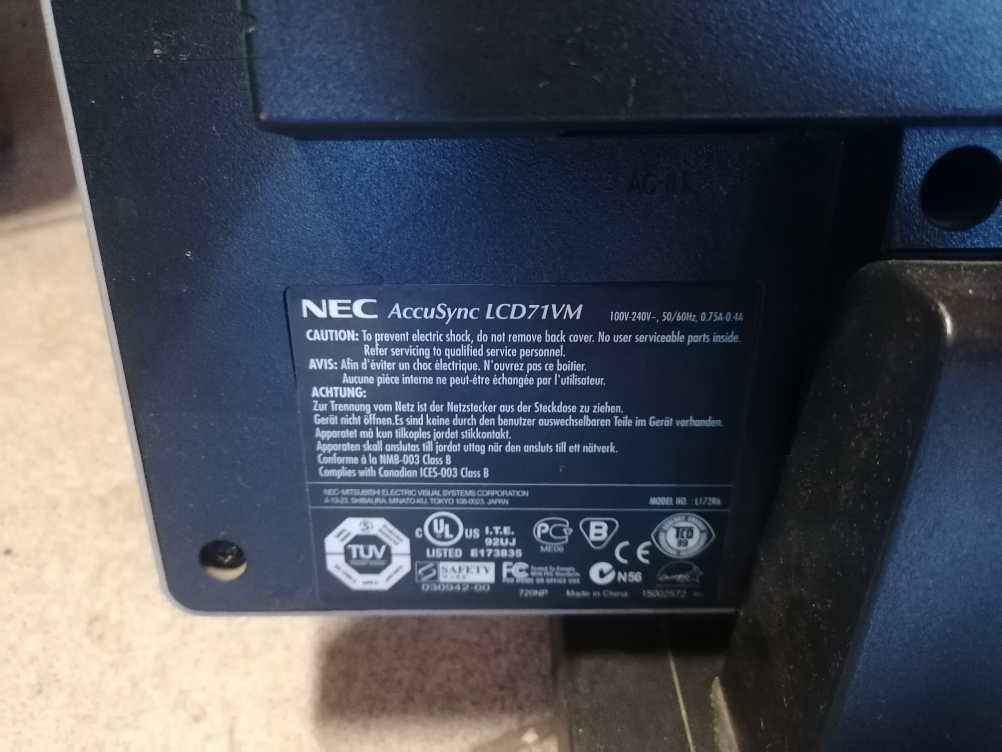 Monitor komputerowy NEC