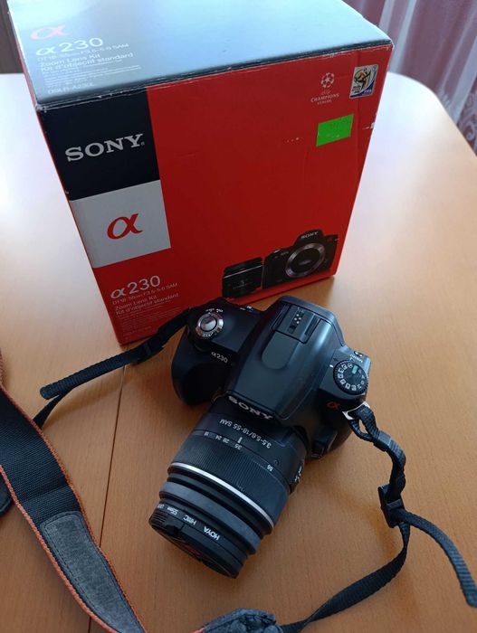 Aparat lustrzanka cyfrowa SONY A230 + obiektyw 18-55mm
