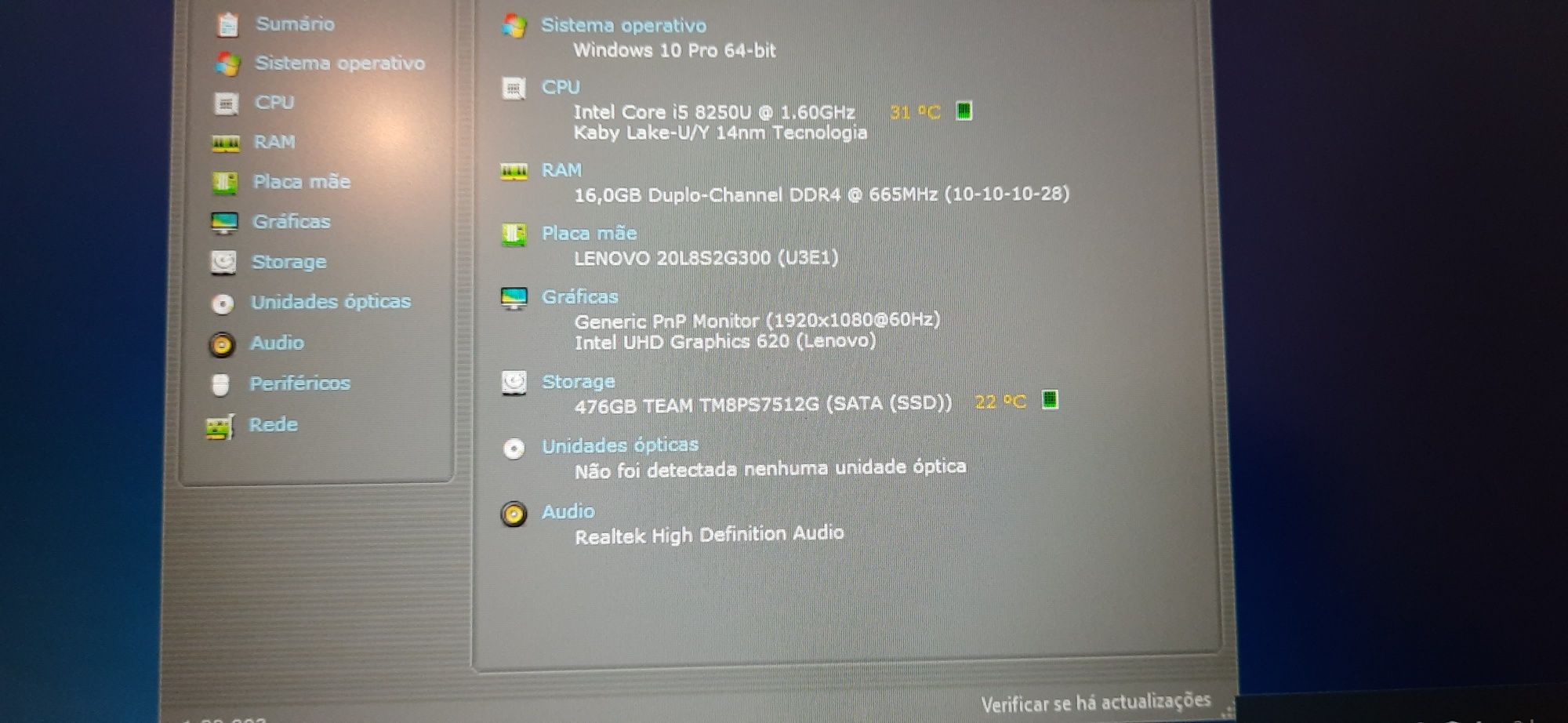 Lenovo ThinkPad T480s GRD.A 14,1" I5 8ªG|16G|M.2-512G|Rato+Mala|W10/11