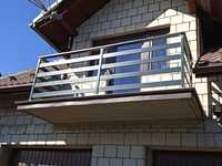 Balustrady aluminiowe balkonowe balkonowa Barierki Poręcze