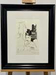 Unikatowa Grafika Litografia sygnowana Robert Ladou Paris 1983 Mega