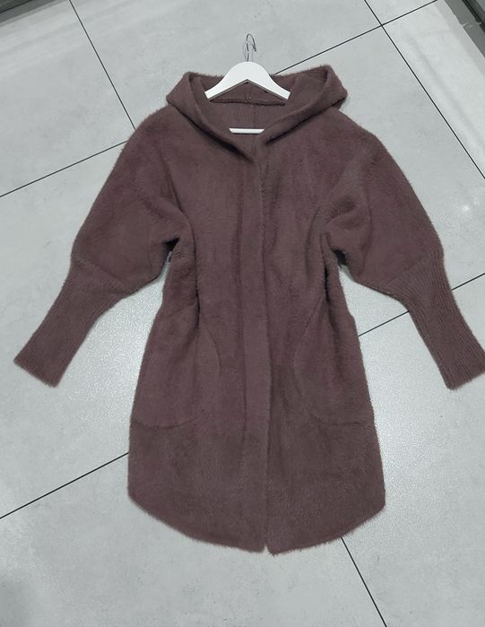 Alpaka płaszcz kurtka z kapturem r. uniwersalny