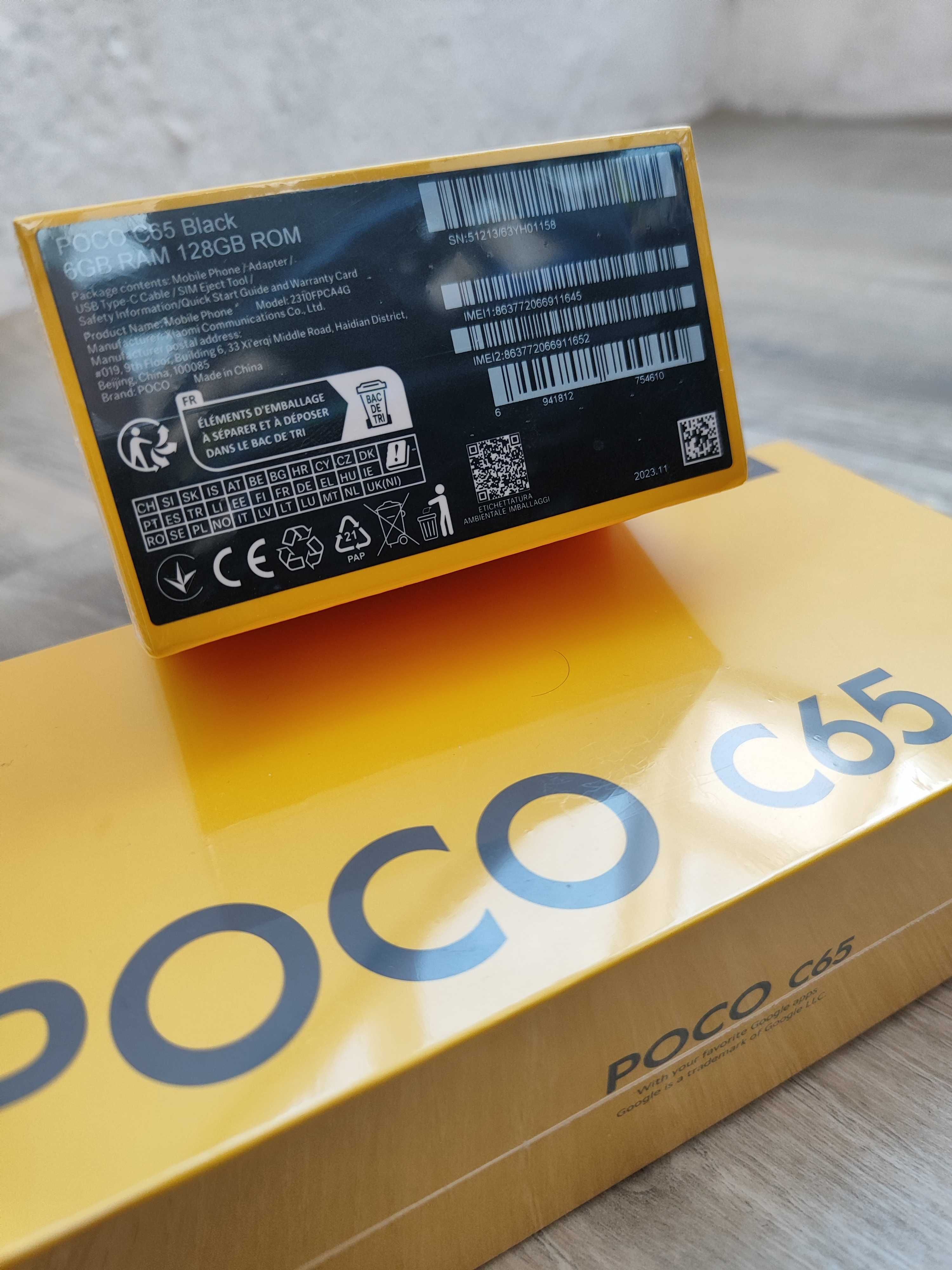 POCO C65 - 6/128 - NFC - новий запакован - глобалка, є чохли скло