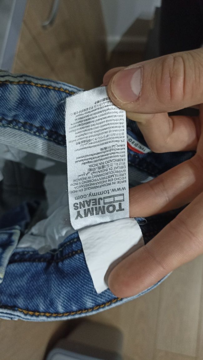 Jeansy granatowe męskie slim fit Tommy Hilfiger X Mercedes