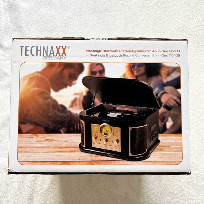 TECHNAXX TX-103 виниловый проигрыватель громофон ретро оцифровщик