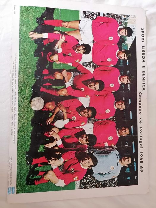 Separata BENFICA Campeão Nacional 1968/69 Ag. Port. Revistas ORIGINAL