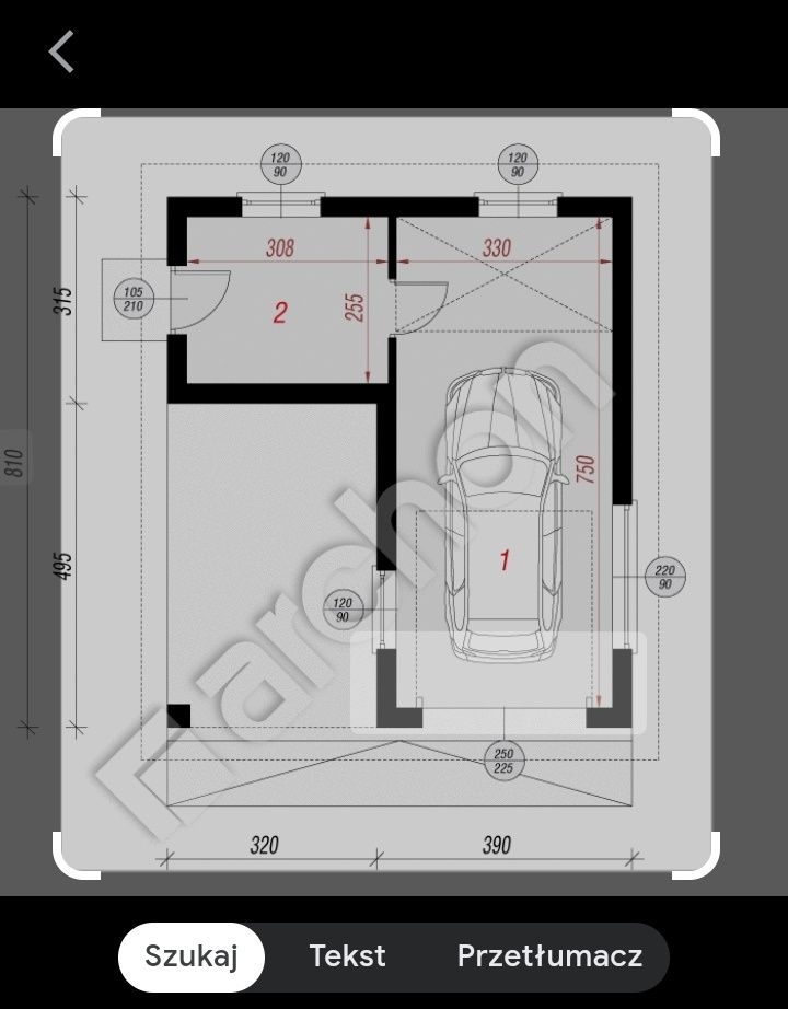 Projekt garażu Archon dwa stanowiska
