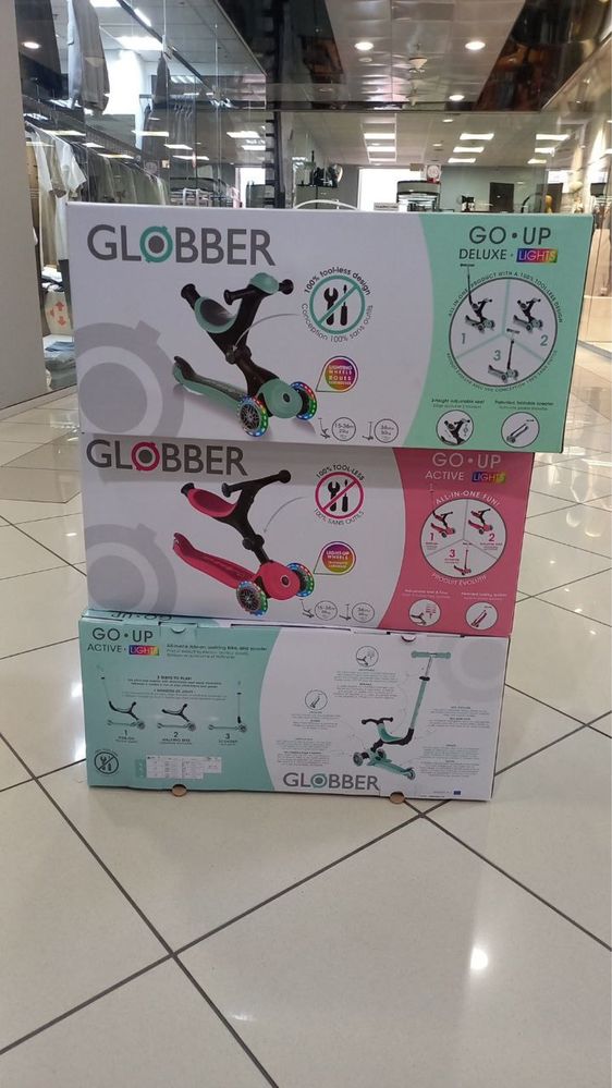 Терміновий розпродаж -40% самокат Globber go up Deluxe, Active 5в1