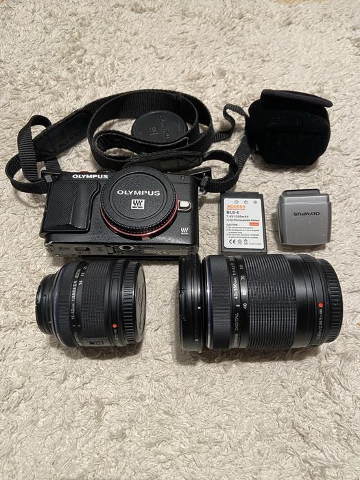 Olympus E-PL6 14-42mm 40-150mm komplet przebieg 8170