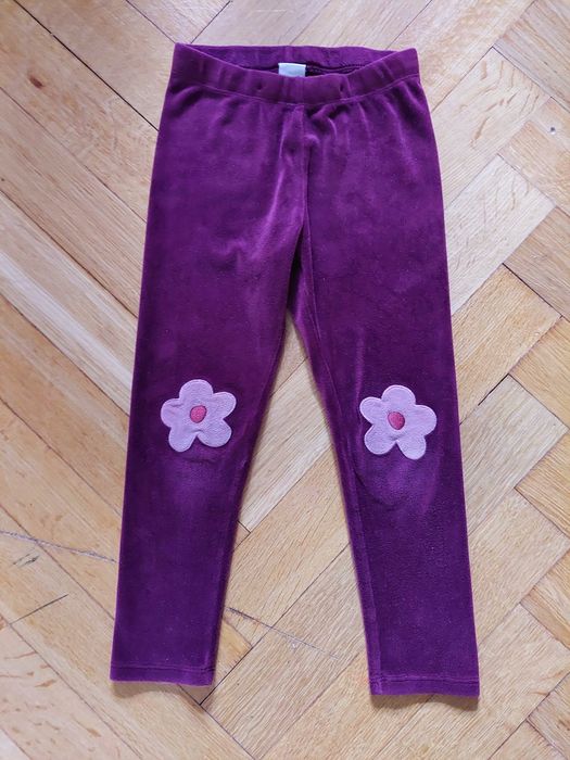 Legginsy welurowe ciepłe lindex r. 104