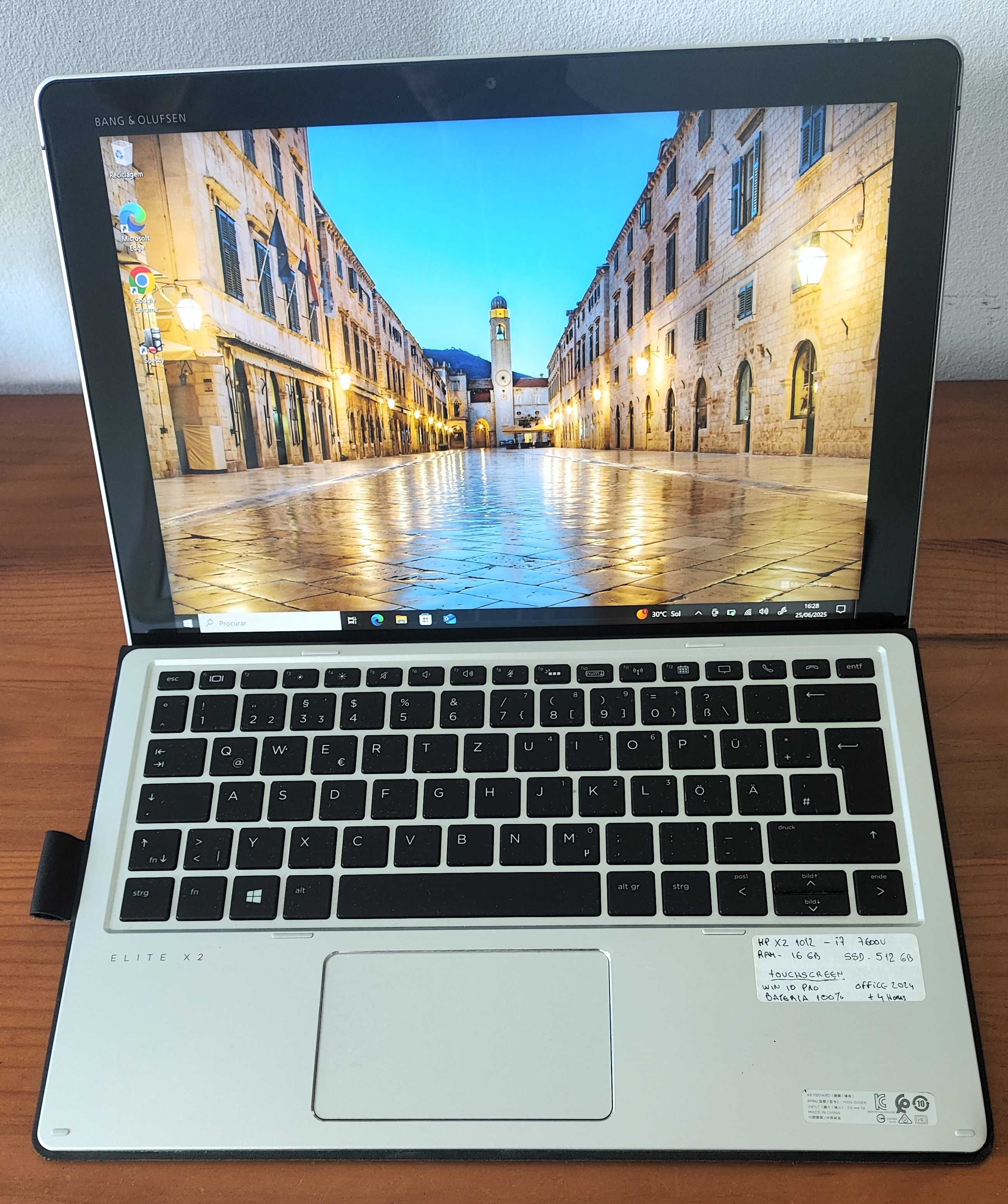 HP Elite x2 1012 G2, i7-7600U, 16/512 GB, touchscreen