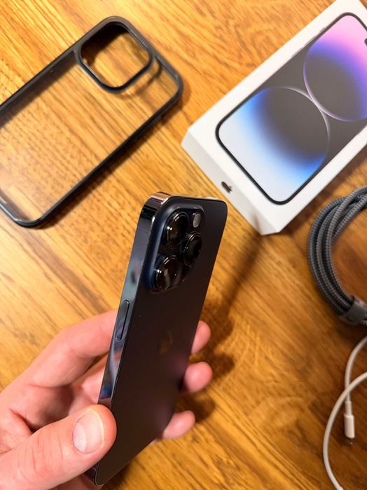 Iphone 14 PRO 256 GB, Deep Purple (fioletowy), stan idealny, Gliwice