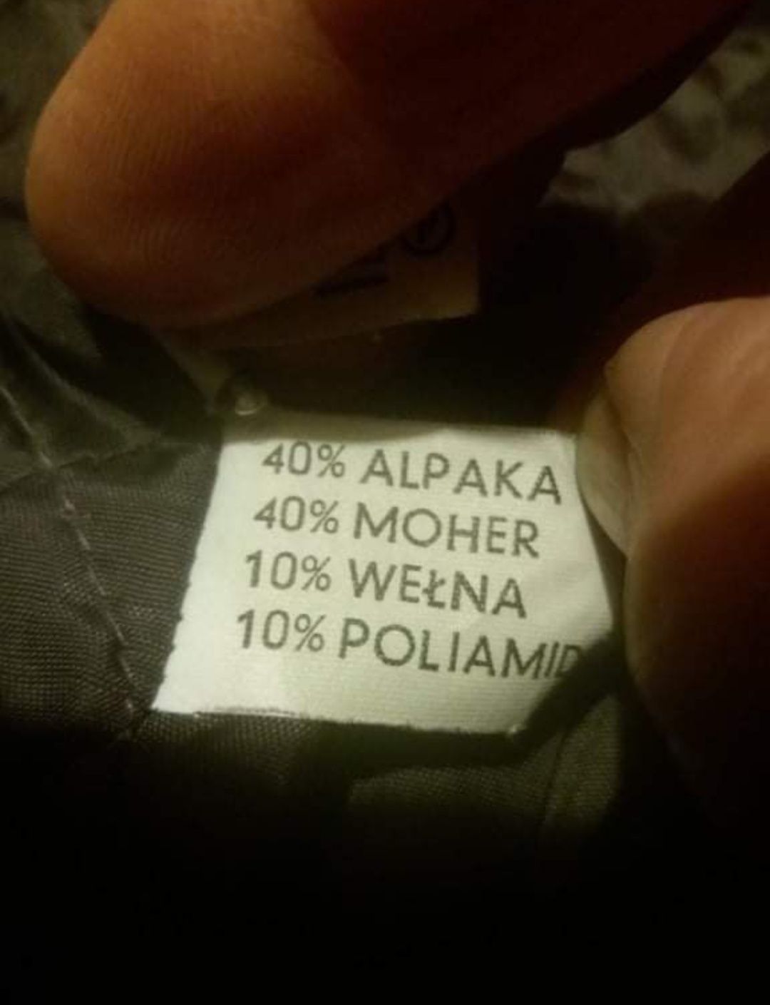 Długi szary płaszcz rozmiar XL/XXL