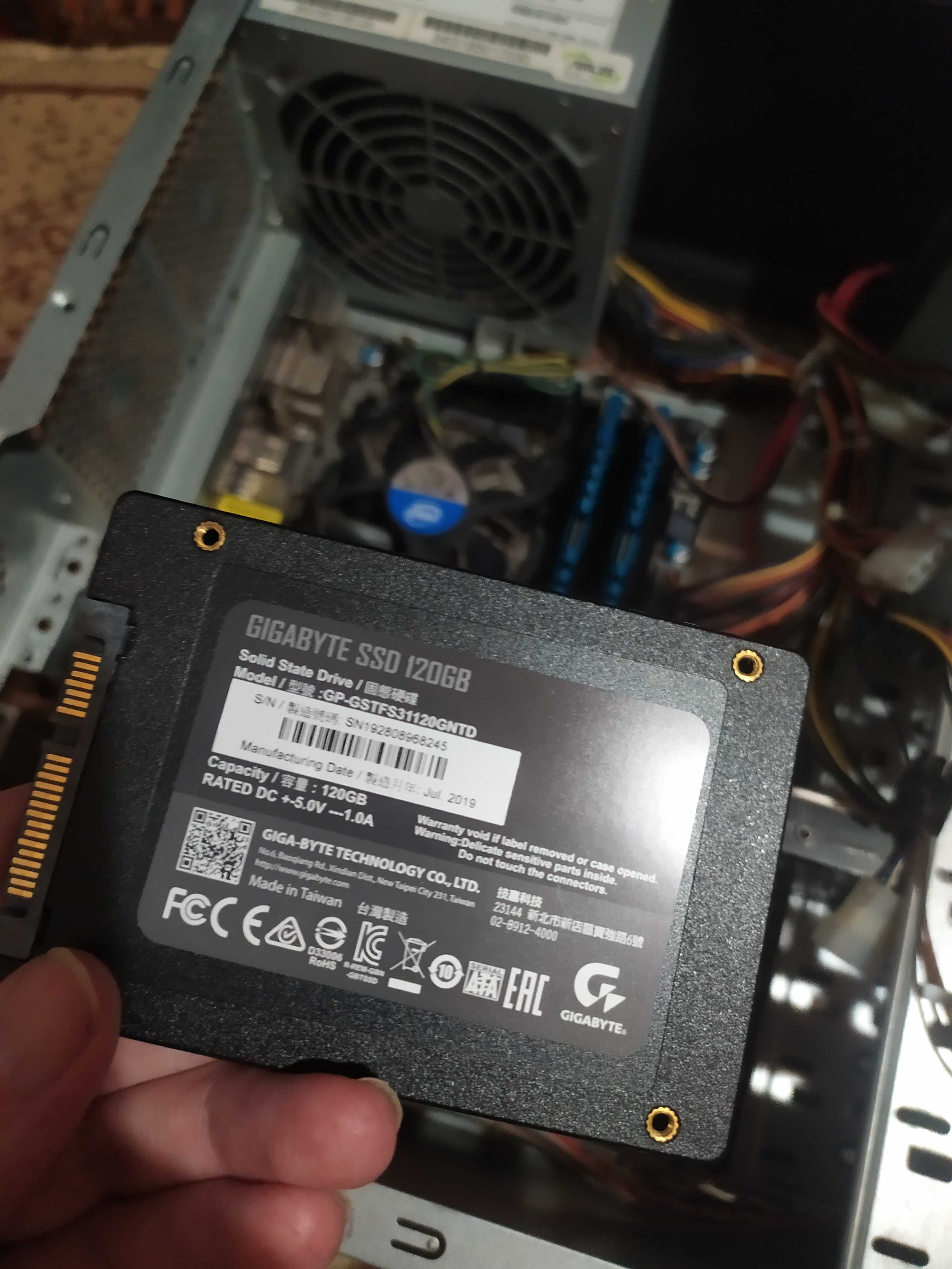ПК Core i5-3450/ 16GB DDR3-1600/ NVIDIA 2GB GDDR6/ SSD 120 + HDD 500
