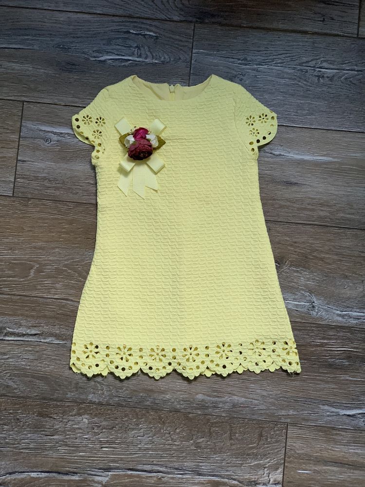 Шикарное желтое платье, 98см, 3года