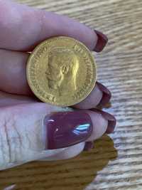 Продам Золотую монету 10 рублей 1899 Николай 2