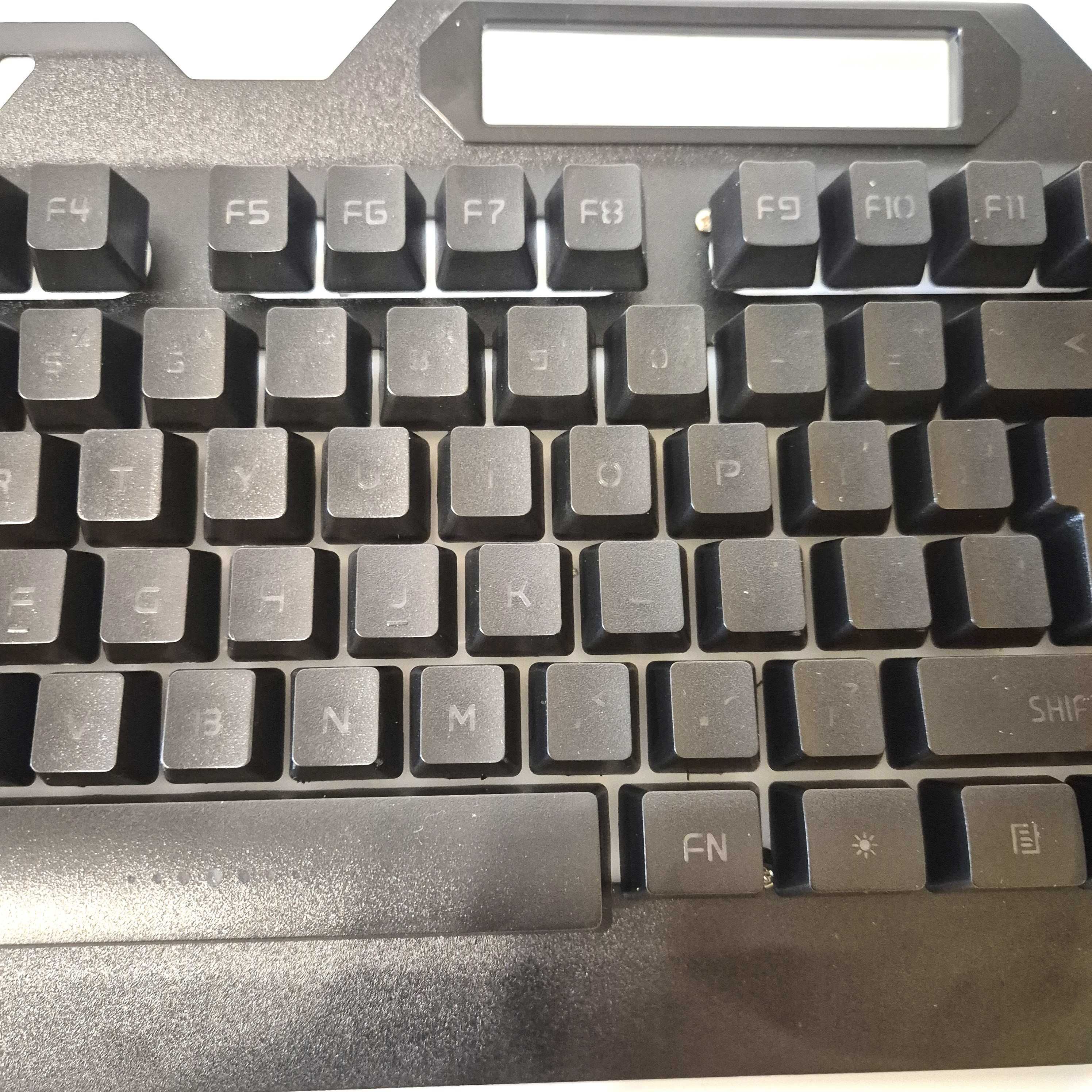 USB przewodowa klawiatura do gier, tęczowa podświetlana klawiatura RGB