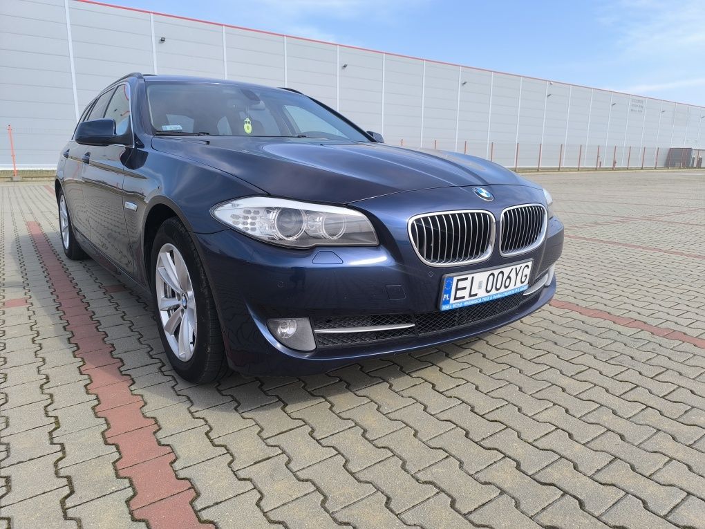 BMW f11 PANORAMA  piękna niebieska oryginał lakier