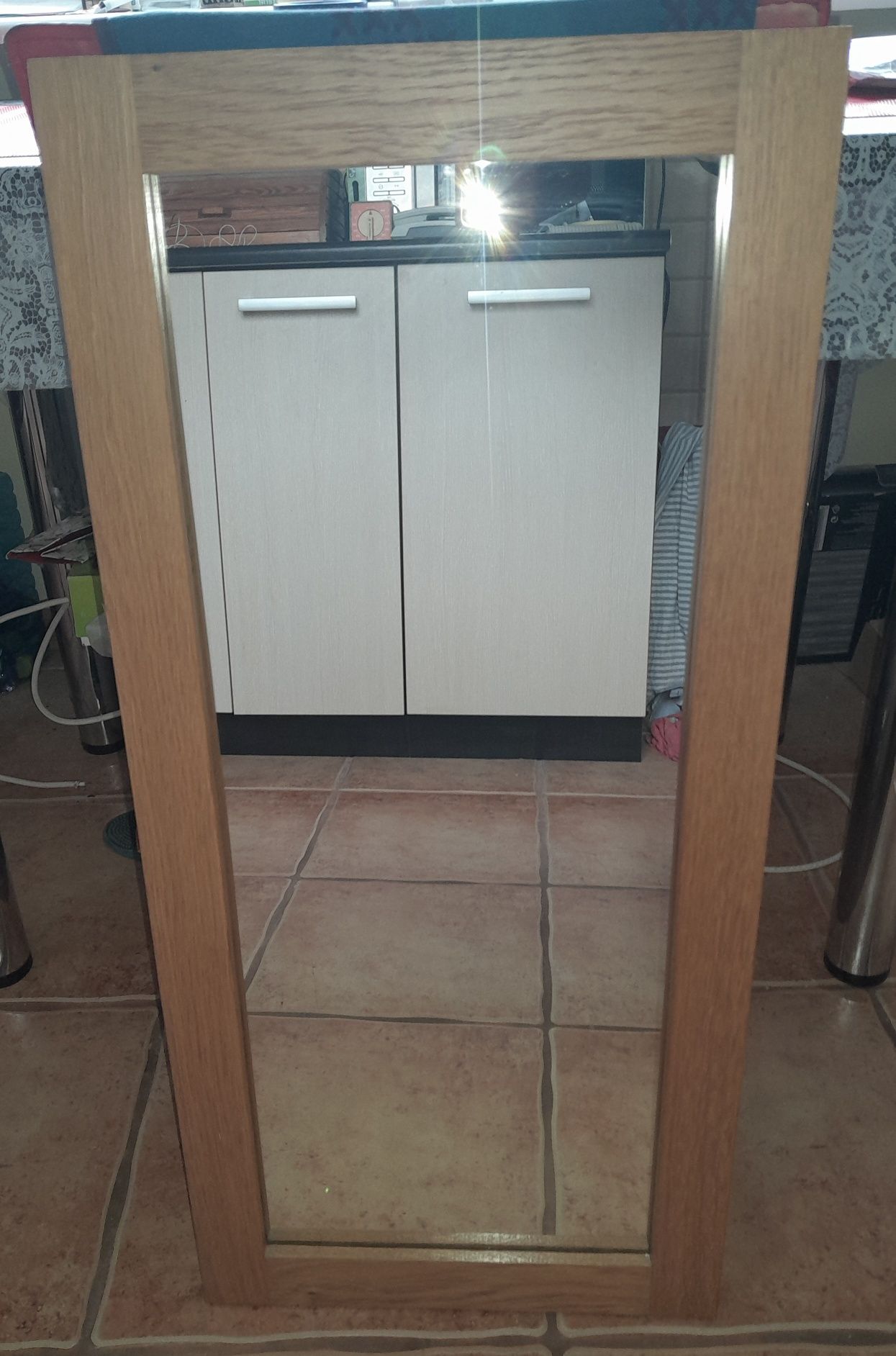 Lustro dębowe 80/37cm