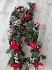 Girlanda dekoracja roślinna świąteczna zwisy dekoracyjne