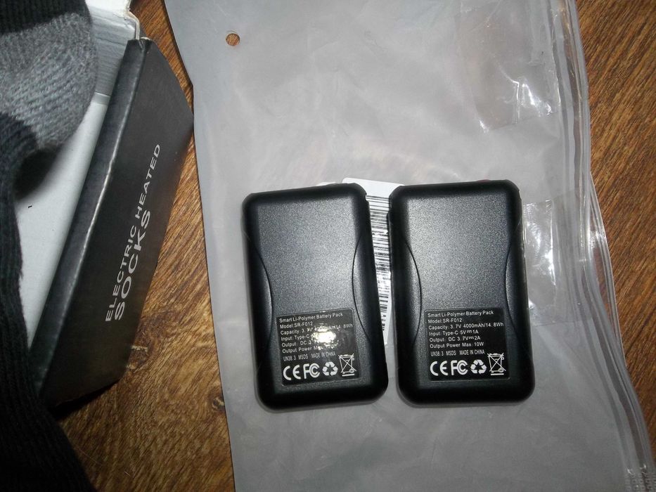 носки с подогревом от аккумуляторов.