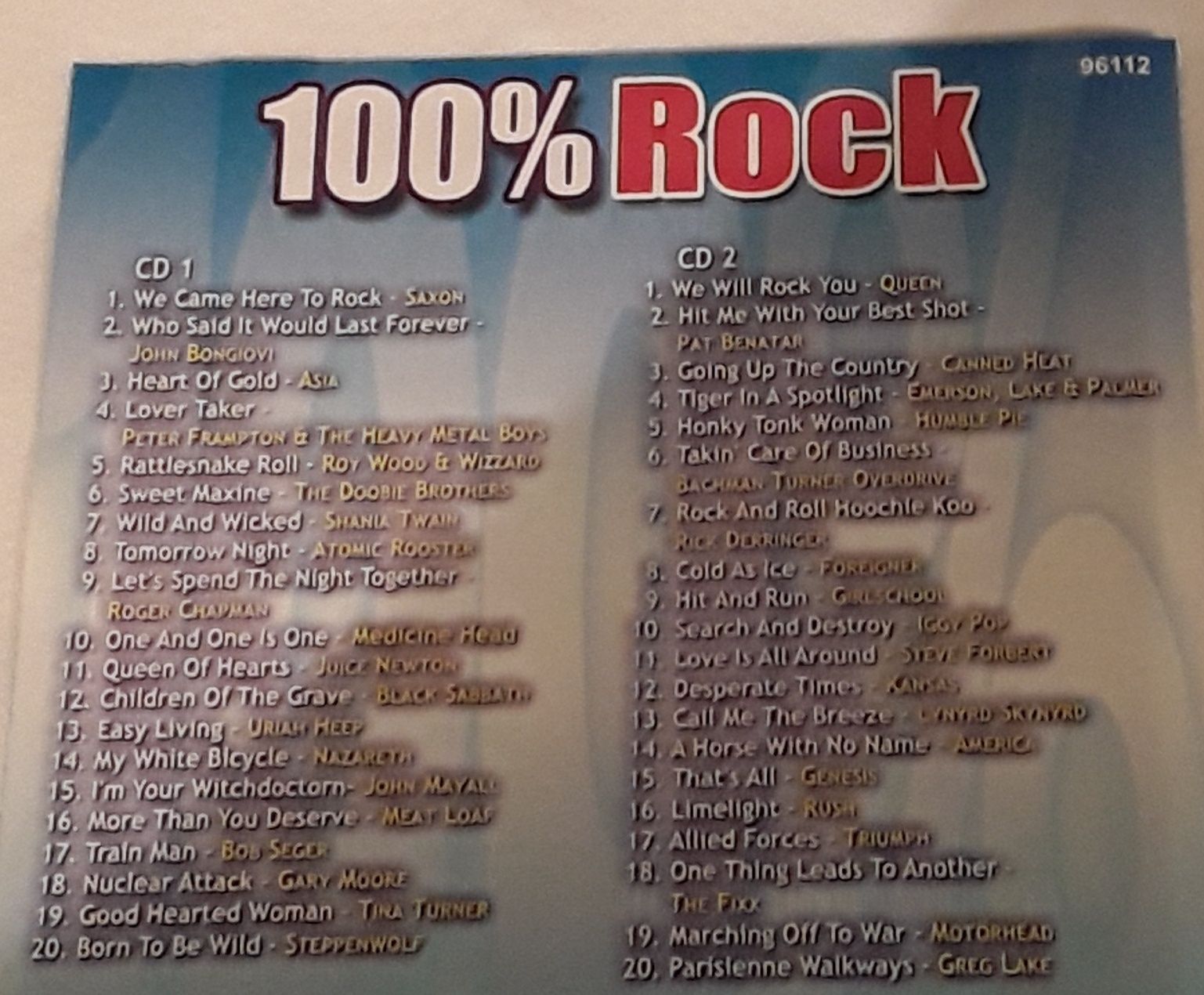 CD 100% Rock (com dois discos)