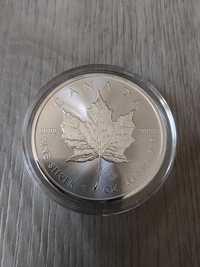 Серебряная монета Канады Кленовый лист 999,9 пробы, 2023 Елизавета II