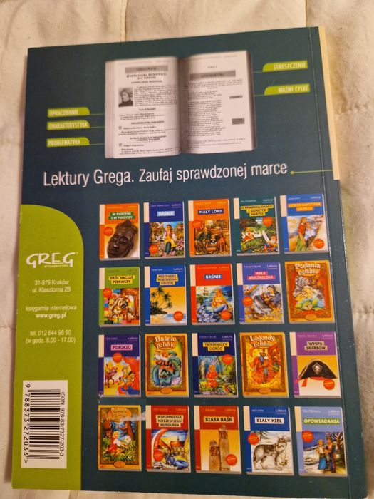 Lektura z opracowaniem Historia Żóltej Ciżemki Antonina Domańska