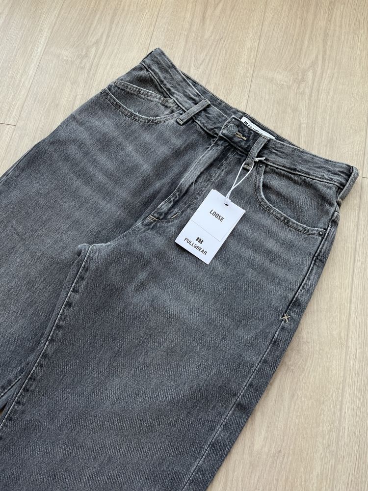 Джинси Pull&Bear (M-XL) Loose Fit Оригінал Нові Широкие Джинсы Мужские